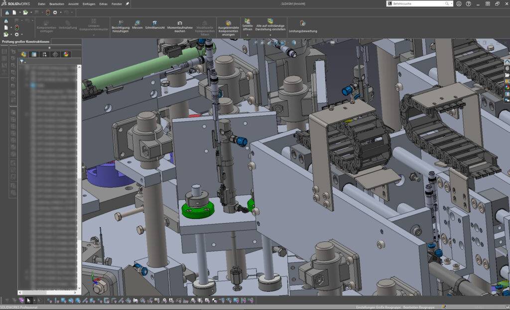 Beispiel der Solidworks-CAD-Anwendung im Maschinenbau bei JB Engineering GmbH.