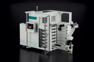 Werkstückhandlingsystem Robot Load Center RLC25 der Firma JB Engineering GmbH mit Schubladensystem